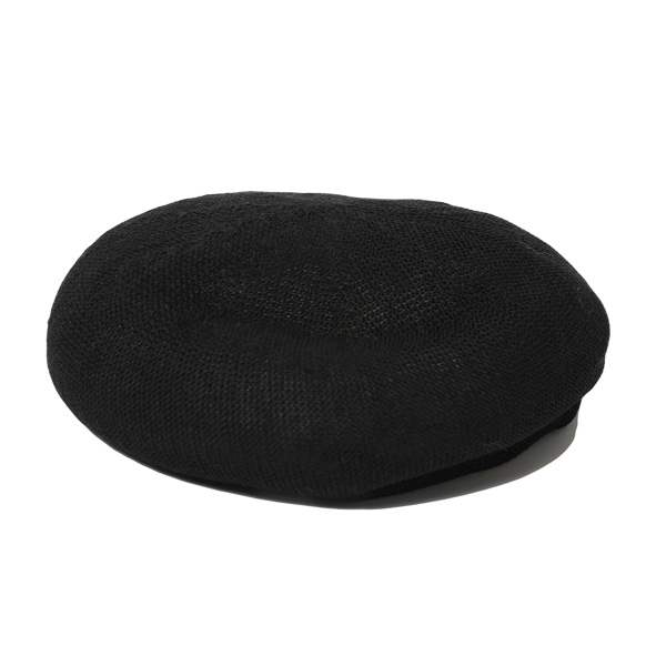 RG / BASIC LINEN BERET (BK)