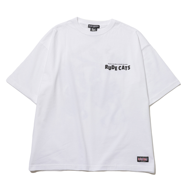 RG / RUDE CATS BIG TEE (WHITE)