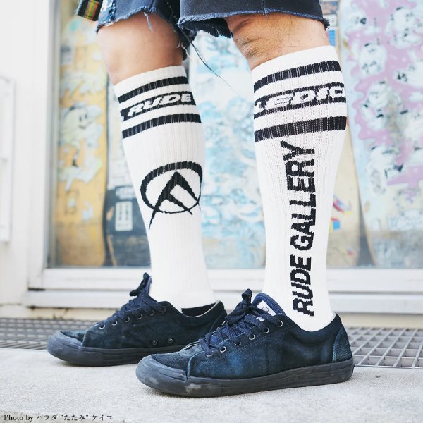 RG/ LOGO SOCKS - OLEDICKFOGGY (BK/WH) - ウインドウを閉じる