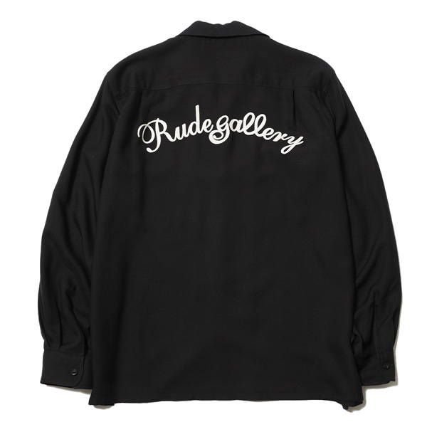 RG / CAT OPEN COLLAR LS SHIRT (BK)
