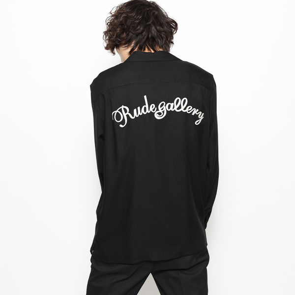 RG / CAT OPEN COLLAR LS SHIRT (BK)