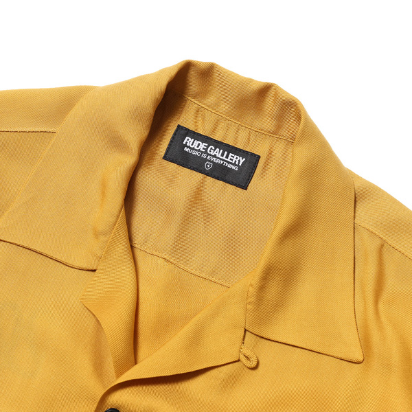 RG / CAT OPEN COLLAR LS SHIRT (MUSTARD)
