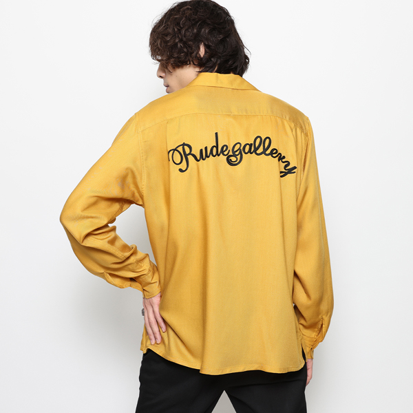 RG / CAT OPEN COLLAR LS SHIRT (MUSTARD)