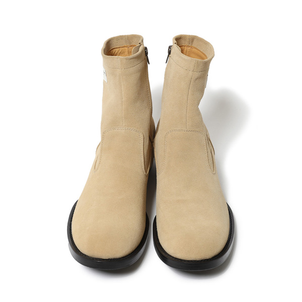 RG / HORSE HIDE SIDE ZIP BOOTS (BEIGE)