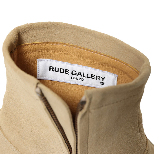 RG / HORSE HIDE SIDE ZIP BOOTS (BEIGE)