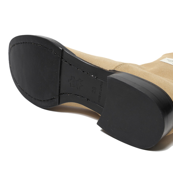 RG / HORSE HIDE SIDE ZIP BOOTS (BEIGE)