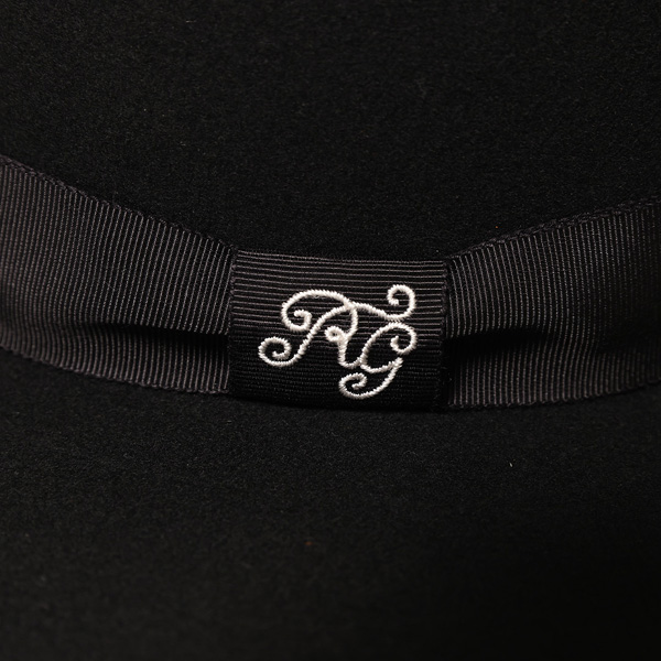 RG / BASIC WIDE BRIM FELT HAT-SOFT TOP (BK)