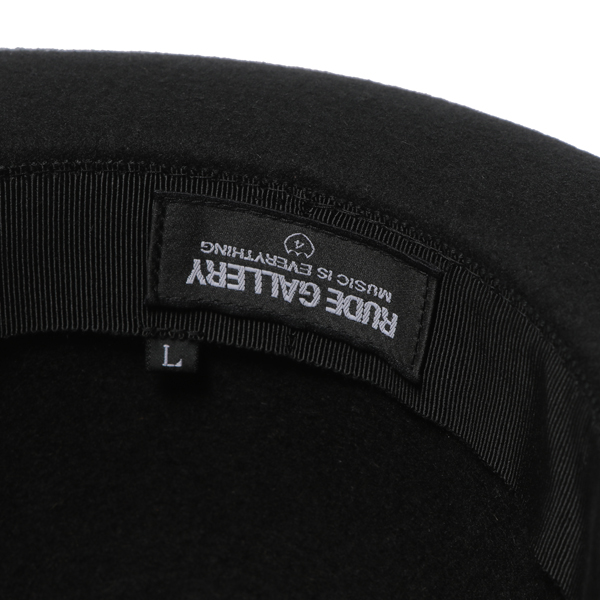RG / BASIC WIDE BRIM FELT HAT-SOFT TOP (BK)