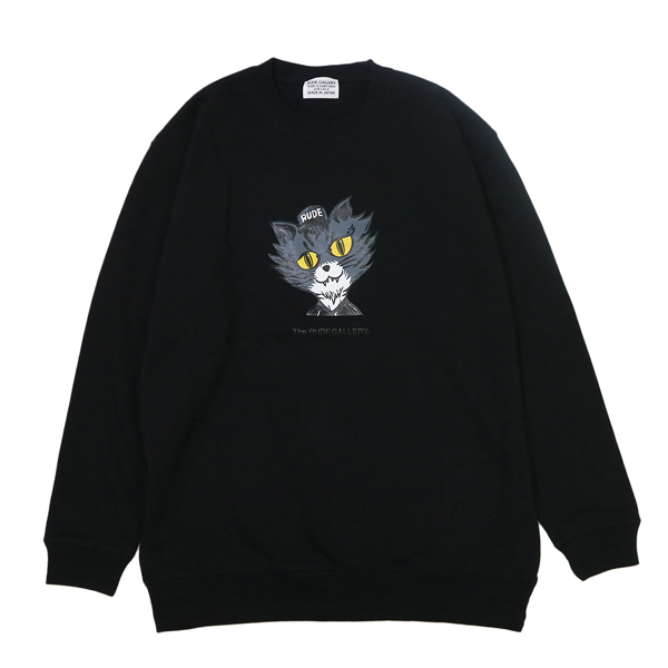 RG / BLACK CAT BIG CREW SWEAT(BK)