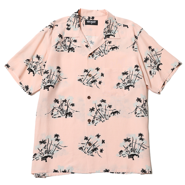 RG / PANTHER ALOHA SHIRT (PINK)
