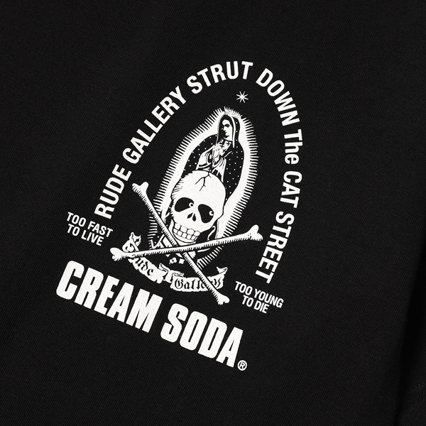 RG / CREAM SODA×RUDE GALLERY MARIA&SKULL TEE (BK) - ウインドウを閉じる