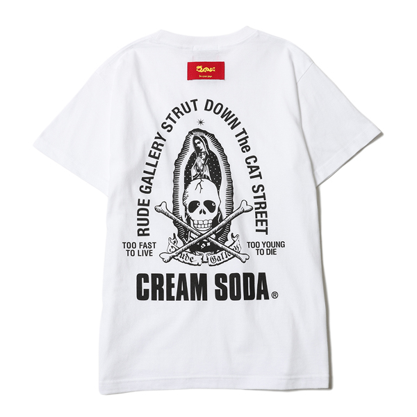 RG / CREAM SODA×RUDE GALLERY MARIA&SKULL TEE (WH)