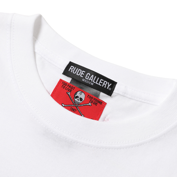 RG / CREAM SODA×RUDE GALLERY STICKER TEE (WH) - ウインドウを閉じる