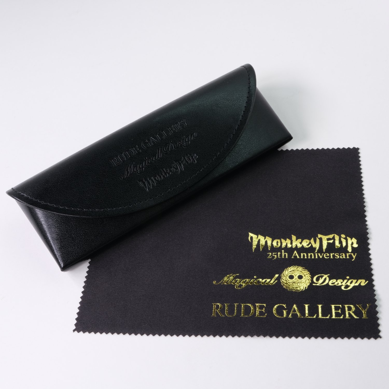 RUDE GALLERY × MagicalDesign × MonkeyFlip サングラス (ブラック / レンズ：グレー)