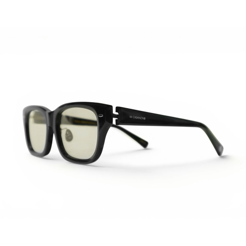 Mr. CASANOVA /JIMMY 3 BlackxSilver / Light Brown Lens