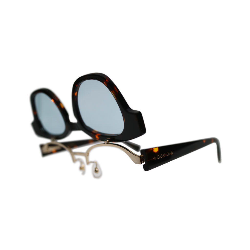 Mr. CASANOVA / CYBORG / Brown Demi / Light Blue Lens