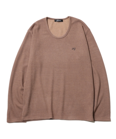 RG / BASIC U NECK KNIT LS (MOCA)