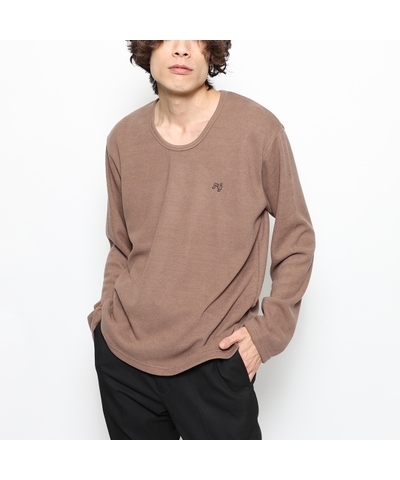 RG / BASIC U NECK KNIT LS (MOCA)