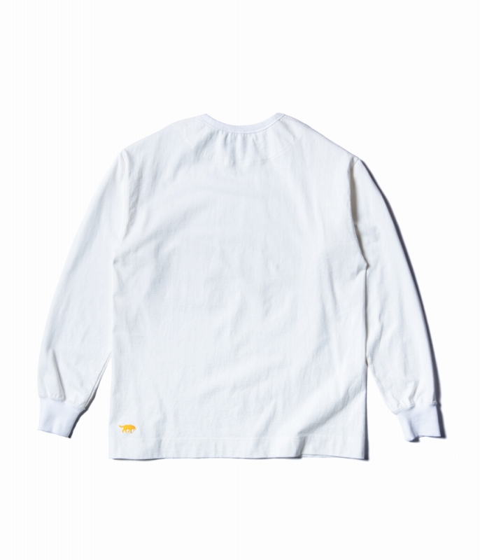 GERUGA / EASY FIT LONG SLEEVE T-S -PIGMENT DYE- (OFF-WH)