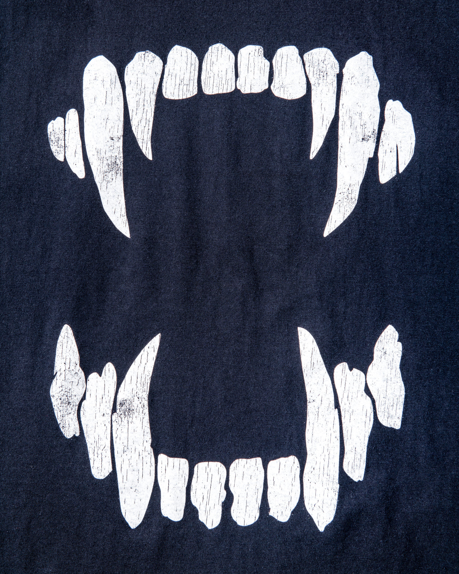 GERUGA / PRINT T-SHIRS- 牙-(BLACK)