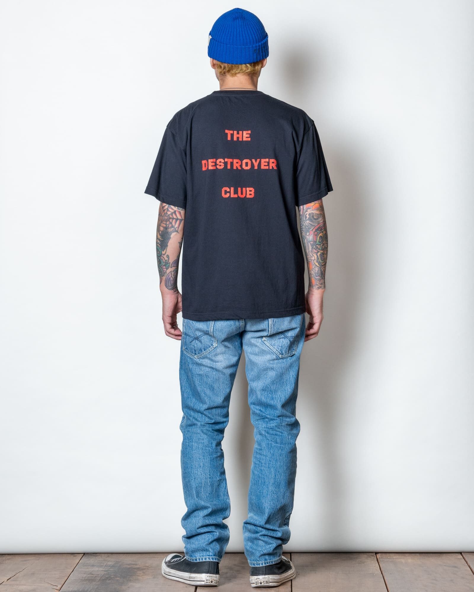 GERUGA / PRINT T-SHIRS- 牙-(BLACK)