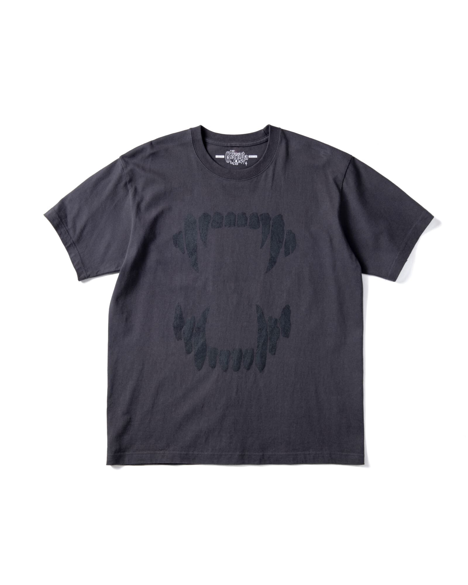GERUGA / PRINT T-SHIRS- 牙-(LIGHT BK)
