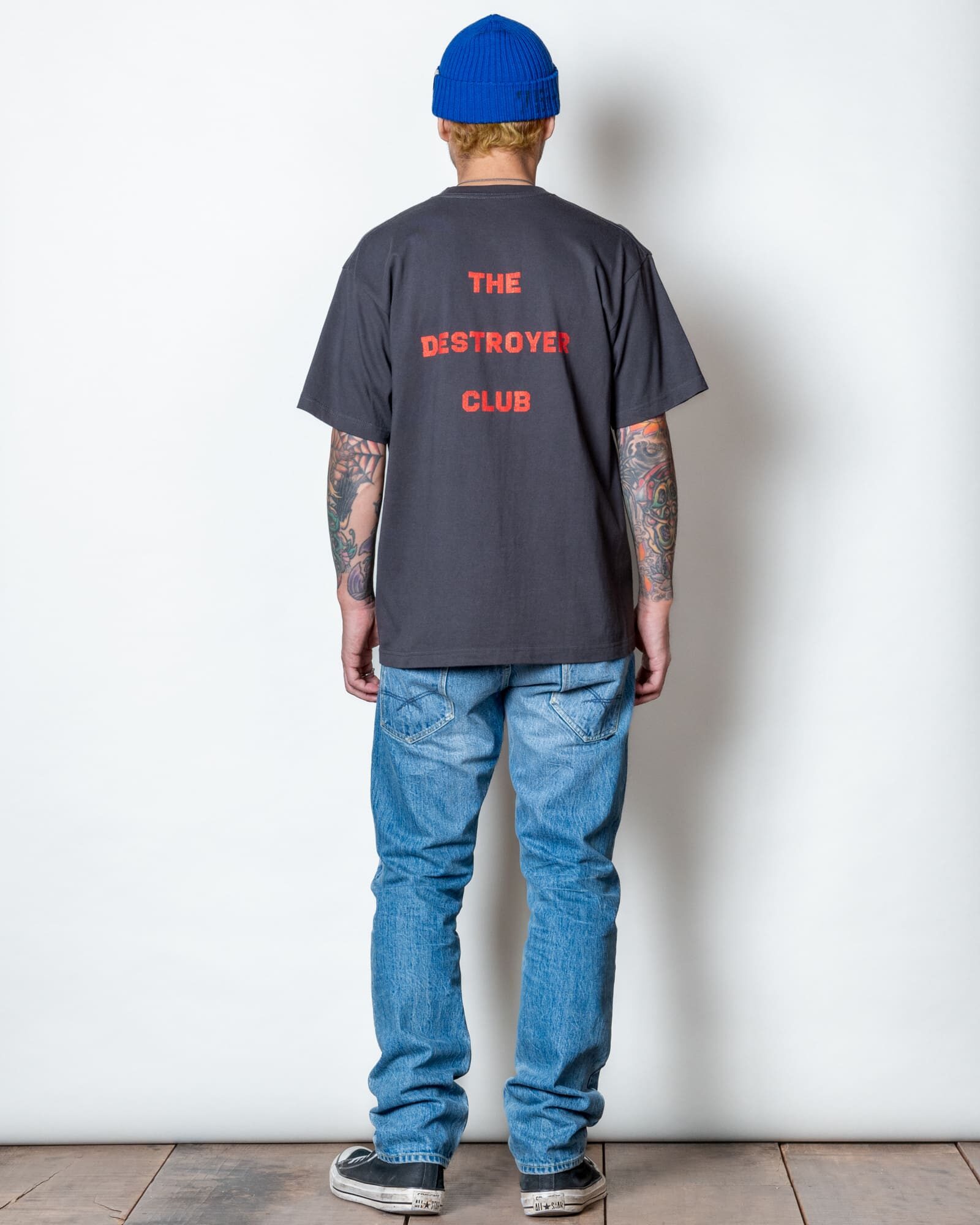 GERUGA / PRINT T-SHIRS- 牙-(LIGHT BK)