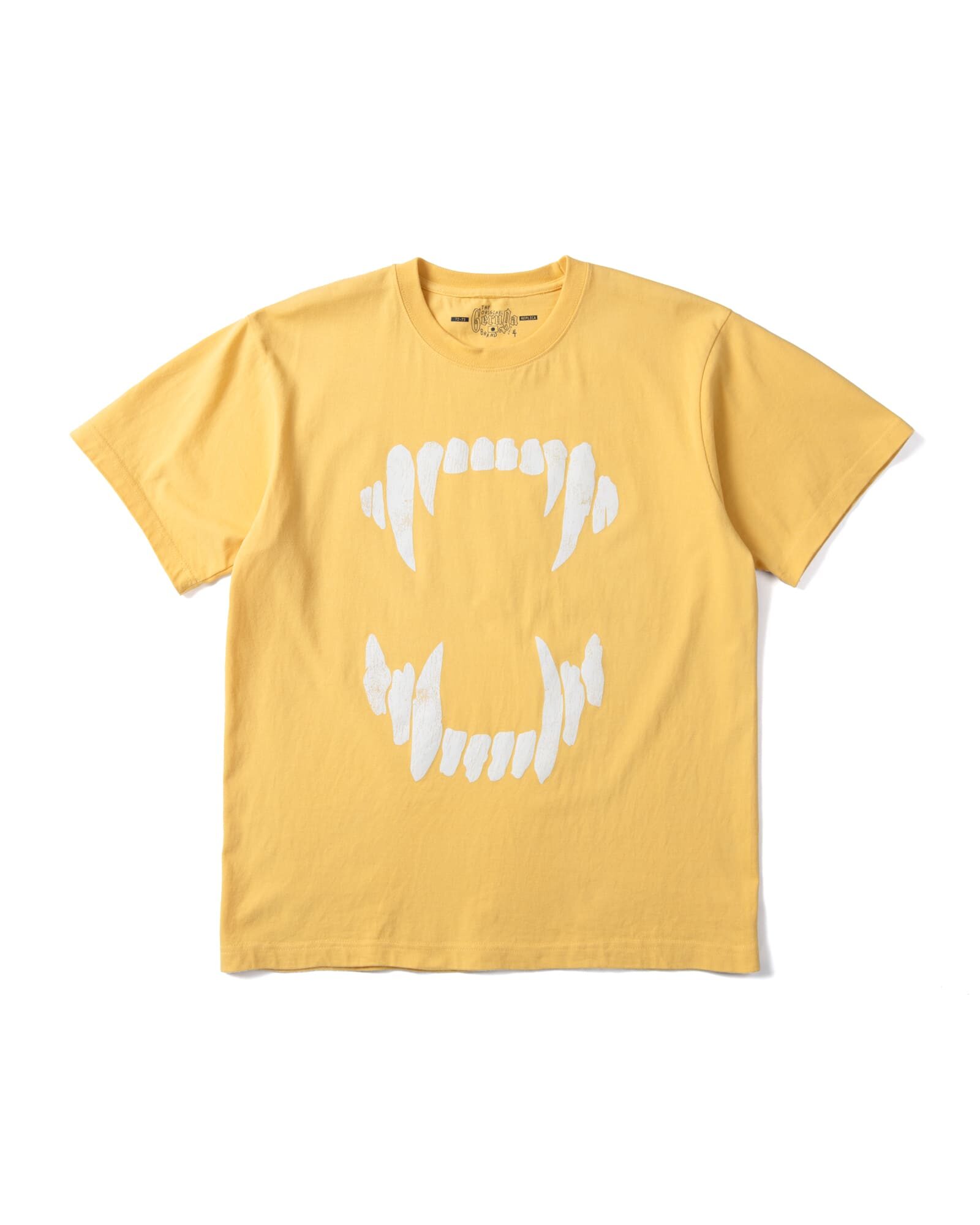 GERUGA / PRINT T-SHIRS- 牙-(YELLOW)