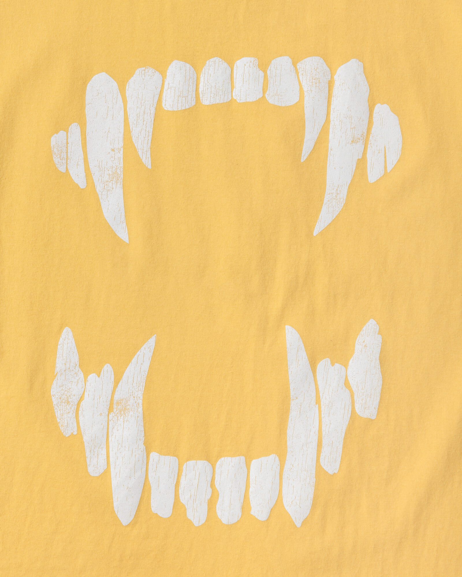 GERUGA / PRINT T-SHIRS- 牙-(YELLOW)