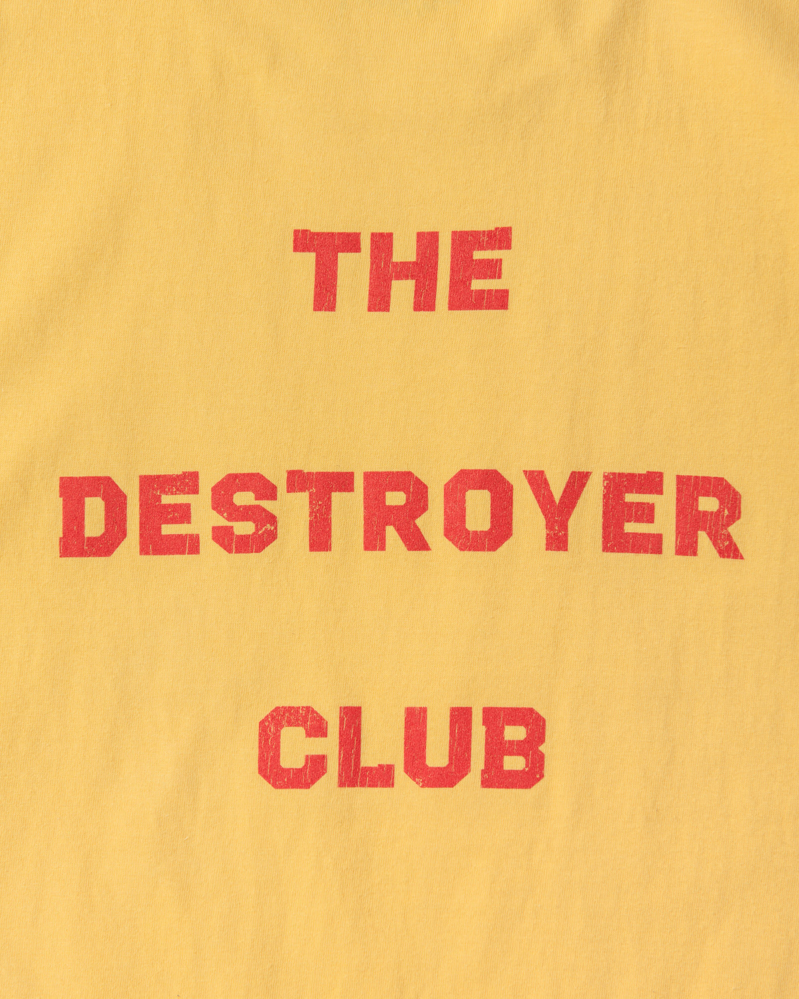 GERUGA / PRINT T-SHIRS- 牙-(YELLOW)