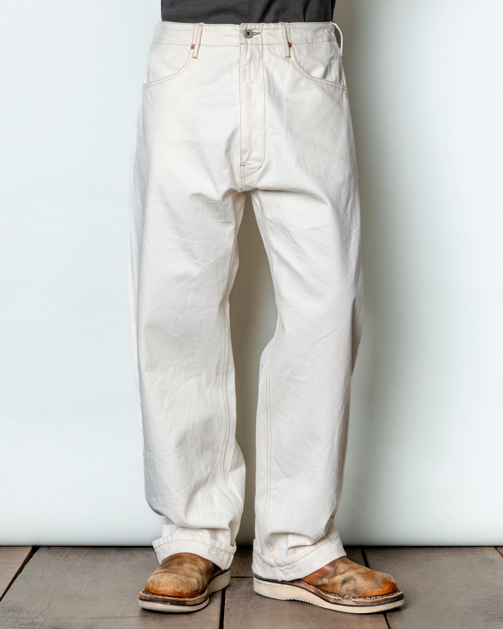 GERUGA / WIDE PANTS＜11oz DENIM＞(ECRU)