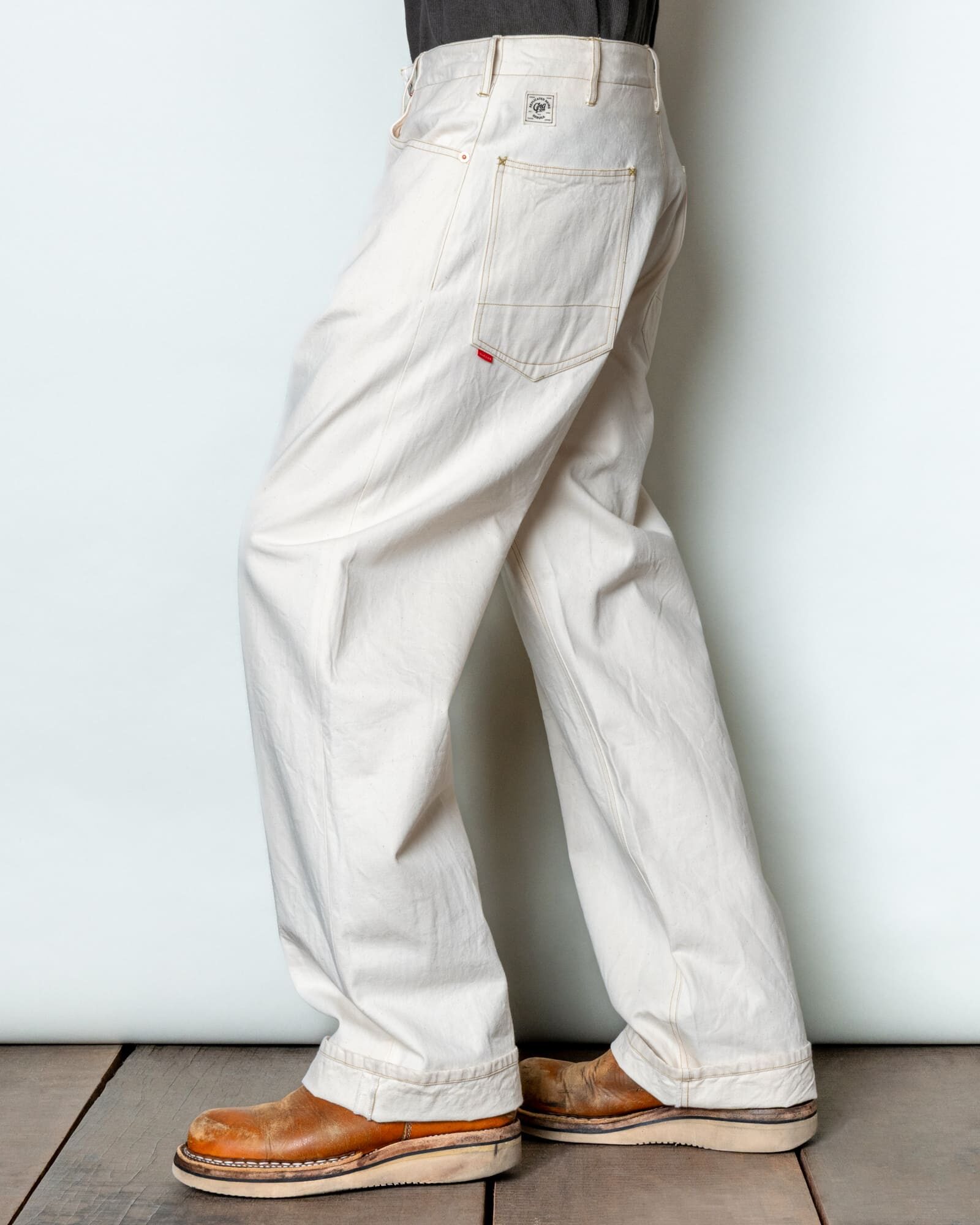 GERUGA / WIDE PANTS＜11oz DENIM＞(ECRU)