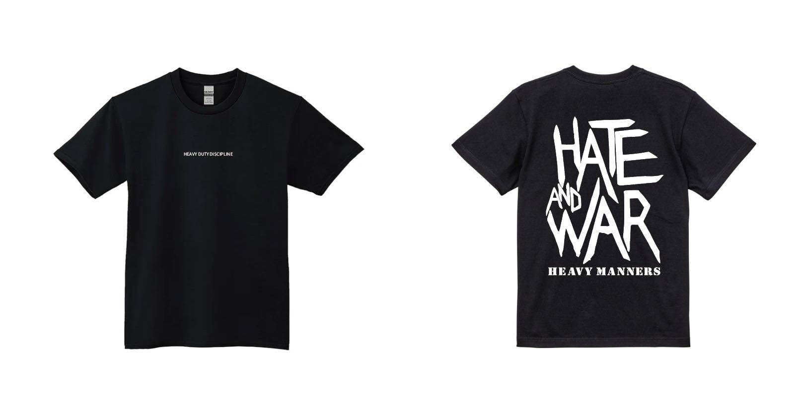 HATE AND WAR TEE (BK)