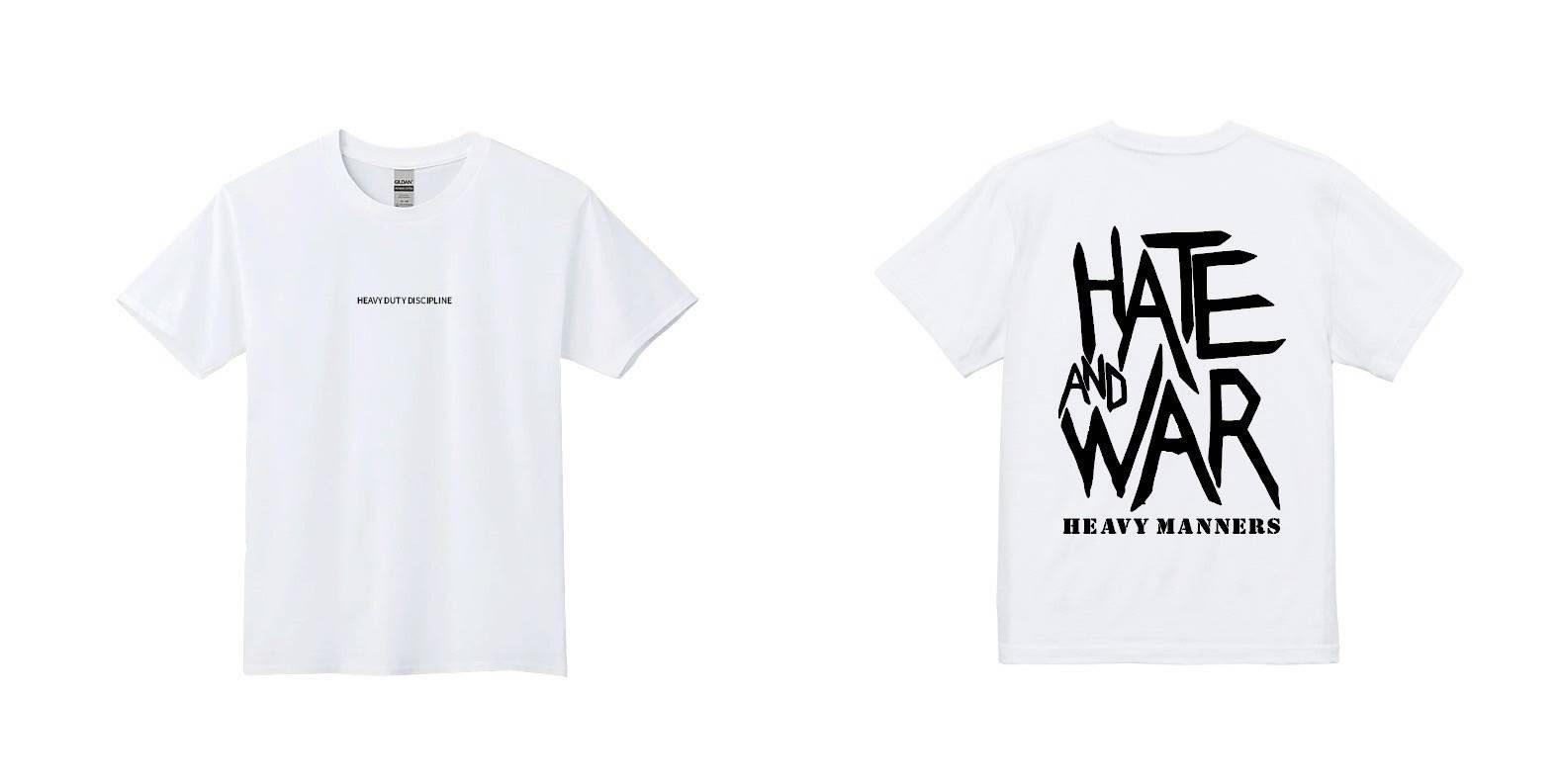 HATE AND WAR TEE (WH)