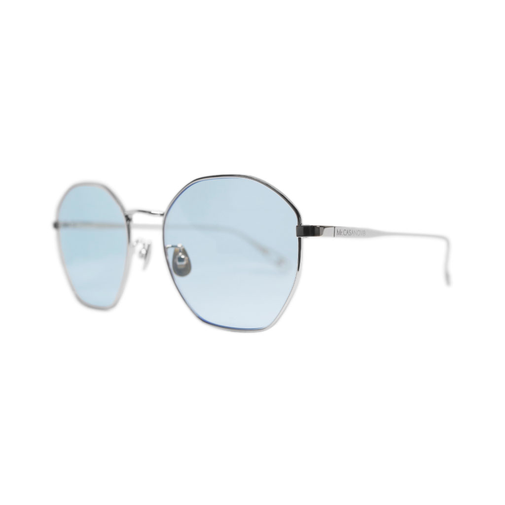 Mr. CASANOVA / JEALOUS / Silver / Light Blue Lens