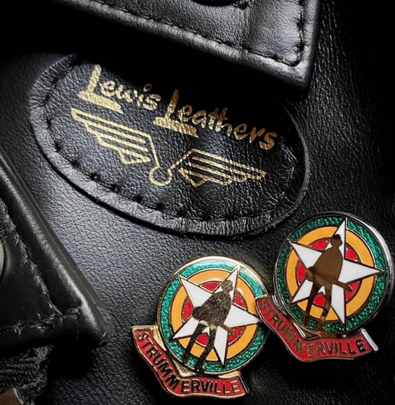 Lewis Leathers / Single Badge -STRUMMERVILLE- (SILVER)