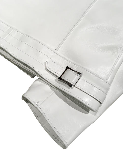 Lewis Leathers / #441T / TIGHT FIT CYCLONE HORSE HIDE (WHITE)
