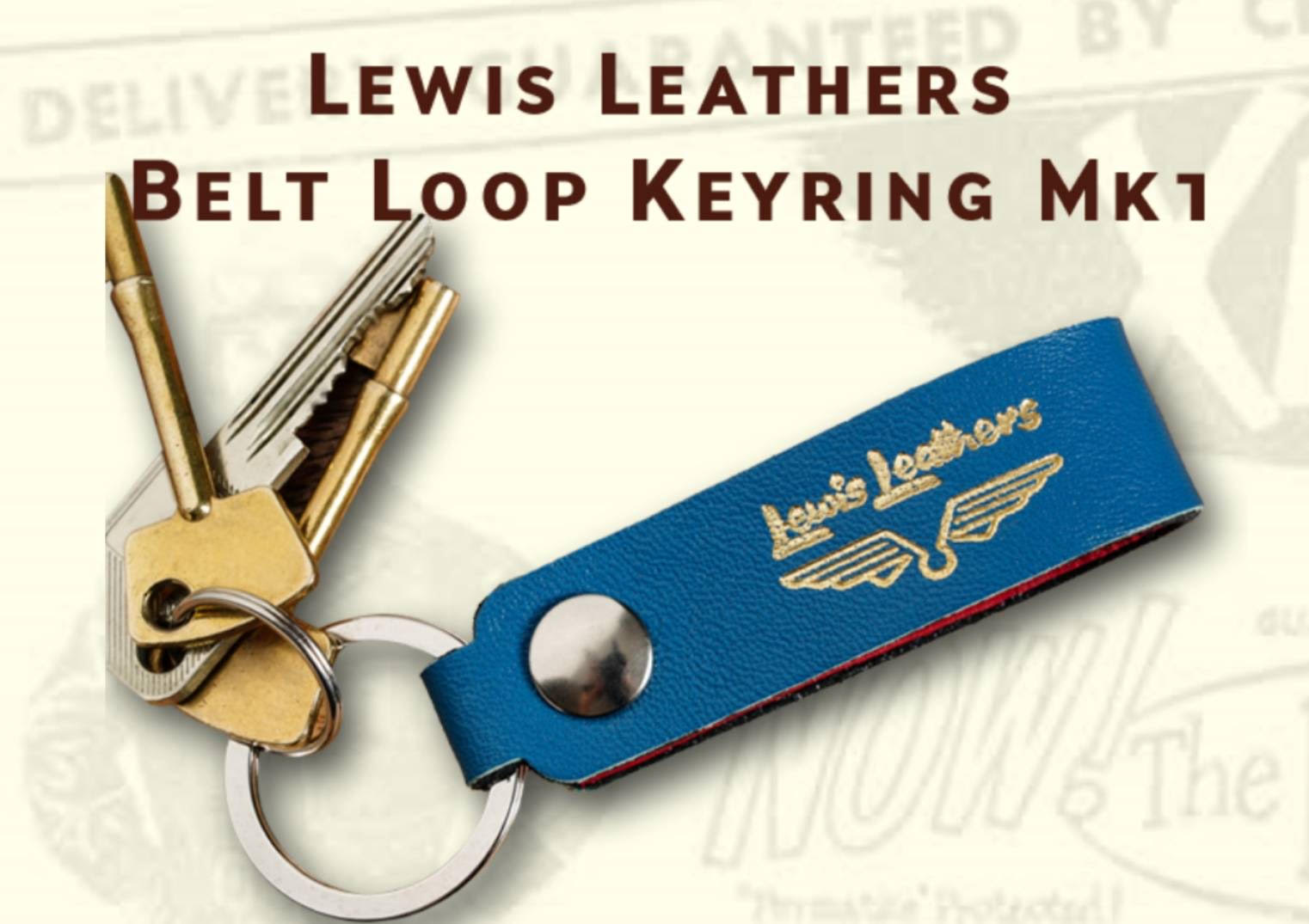Lewis Leathers / KEY RING -TYPE1 (VINTAGE TURQUOISE)
