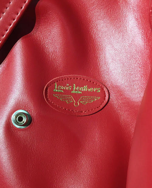 Lewis Leathers / #391T /TIGHT FIT 391LIGHTNING HORSE HIDE(RED)