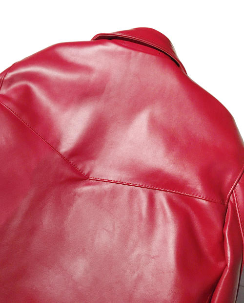 Lewis Leathers / #391T /TIGHT FIT 391LIGHTNING HORSE HIDE(RED)