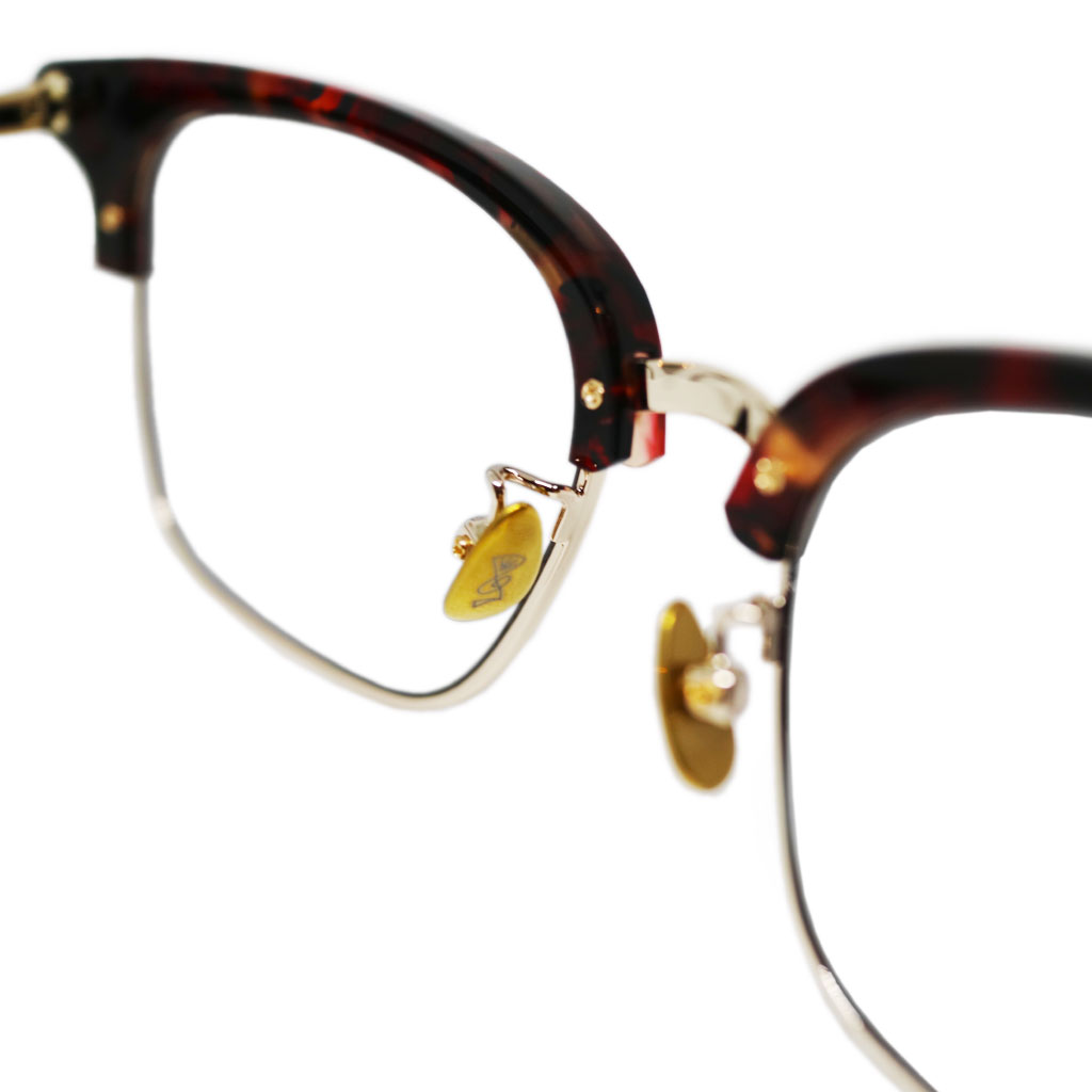 Mr. CASANOVA /STOMP4 / Red Brown Demi×Gold / Clear Lens