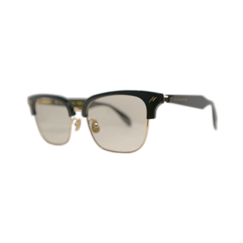 Mr. CASANOVA /STOMP-4- (Black×Gold / Light Brown Lens )