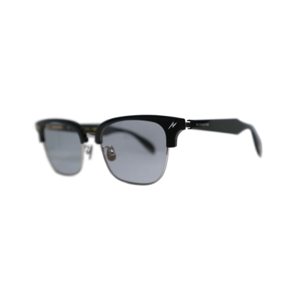 Mr. CASANOVA / STOMP-4-(Black×Silver /Gray Lens)